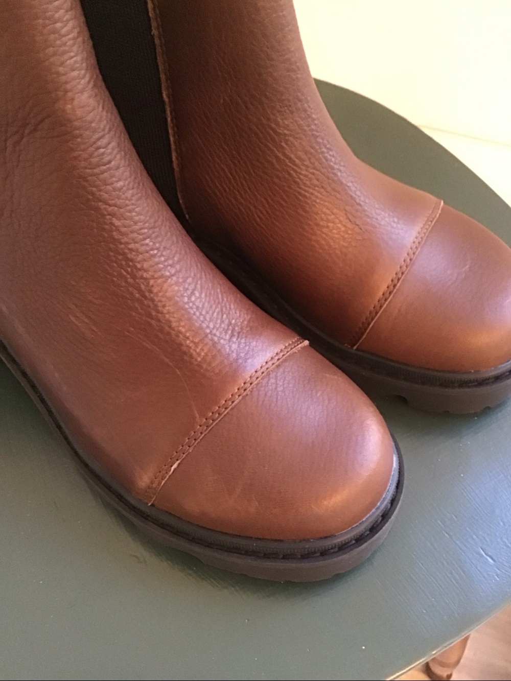 NWT Sorel Joan Now Chelsea Velvet Tan/Black Waterproof Boot Sz 7.5 - Picture 8 of 8